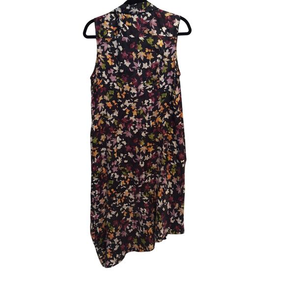 Equipment Eclipse Tira Floral Feminine  Printed 100% Silk  Dress Women's Size M - Picture 6 of 9